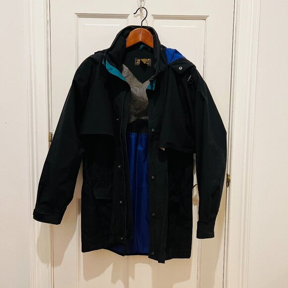 Eddie Bauer Men's Gore-Tex Waterproof Rain Jacket Coat Parka Hooded Large - Picture 1 of 16